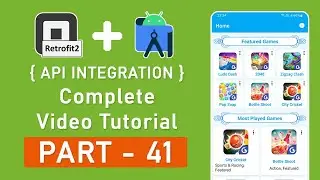 Create Category Game Adapter Class - JSON API Integration Retrofit2 Android - Krishna Apps