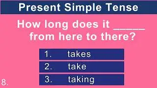 ESL Test| Present Simple Tense Quiz for ESL Students | English as a second language