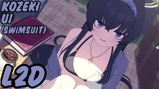 [Blue Archive] Kozeki Ui (Swimsuit) L2D [ENG SUB]
