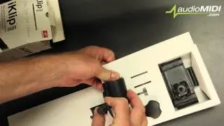 audioMIDI.com iKlip Mini How To Attach Your Iphone Mic Stand Recording Audio Video or Performing