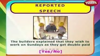 Reported Speech | English Grammar Exercises For Kids | English Grammar For Children