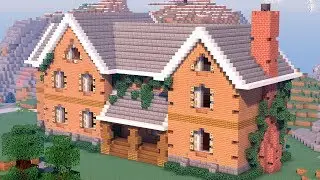БОЛЬШОЙ КРАСИВЫЙ ОСОБНЯК в Майнкрафт - Как построить дом Minecraft