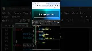 Transparent Div Background CSS