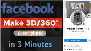 Facebook Make 360°/3D || Very easy trick | in 3 Minutes tutorial #viral #mahtabhunter