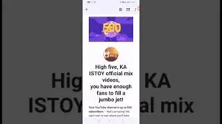 #5 Million subs  na tayo mga ka istoy ntin Dyan maraming salamat po sa Walang sawang Supporta. 💖💖💖