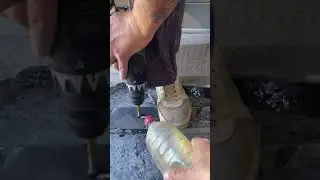 Как сделать отверстие в толстом граните, и тест трубчатого сверла по камню Спарта за 38руб !