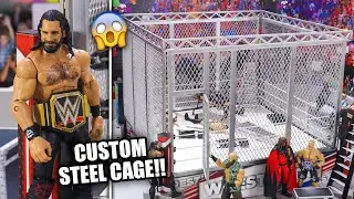 HOW TO MAKE CUSTOM STEEL CAGE FOR WWE ACTION FIGURES!!