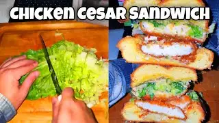 I made the VIRAL Chicken Caesar Sandwich…and it actually turned out amazing (recipe)