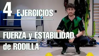 🤸🏻 4 EJERCICIOS importantes para mejorar tu 💪🏻 FUERZA y ESTABILIDAD de RODILLA.