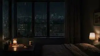 Heavy Rain Sounds in The Foggy Forest for Sleeping | Thunderstorm for Insomnia, Relaxing, ASMR
