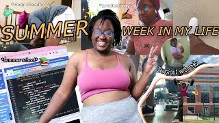 productive summer week in my life ☀| EXCITING 2022 goals updates, school, workout w/me| ItsElise