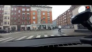 Cyklist skråt ud foran mig, Amagerbrogade/Øresundsvej/Englandsvej