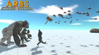 Ape Army vs The Swarm |Animal Revolt Battle Simulator