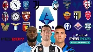 MINIFACE SERIE A SEASON 24-25 FOR PES 2017 & PES 2021 (COMPATIBLE FL 2025)