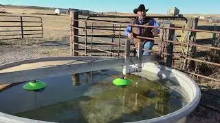 Installing Water Ripplers in 1,000 gallon tank.