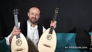 Baroquele  - ukulele lute w. wooden  3d renaissance rosette