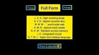 full form 🙂 (FOCUS)