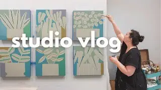 12 Paintings, 4 Months - Behind The Scenes Studio Vlog, Start To Finish