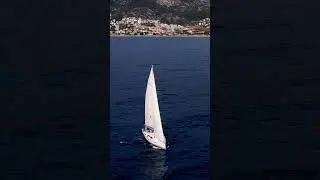 Beautiful yacht ⛵ #drone #dji #dronevideo #droneshots #yacht #sea #aerial #uav #coast #beach #life