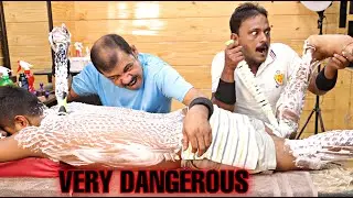 Double Barber Massage | Asim & Guru | Full Body Massage with Unlimited Cracking | ASMR