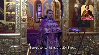 Воскресная проповедь иерея Дмитрия Ваулина_18 марта 2018