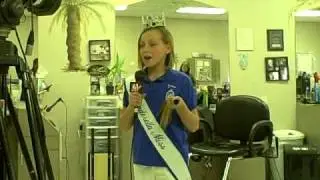 Jordan donates her hair
