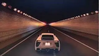 GT5 Real Sound Lexus LFA Tunnel Run!
