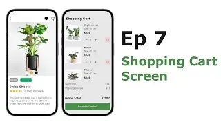 Shopping Cart Screen - Plant Shop - Flutter UI | Speed Code
