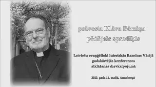 Prāvesta Klāva Bērziņa pēdējais sprediķis