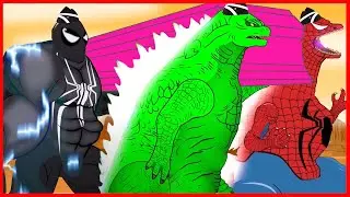 EVOLUTION of BIG VENOM 2 vs GODZILLA ATOMIC BREATH - Coffin Dance Meme Cover