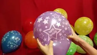LOTS OF HAPPY BIRTHDAY BALLOONS POP!