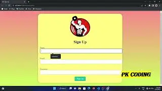 sign up html and css javascript page responsive
