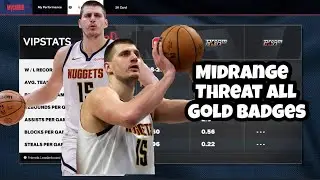 NBA2K24 7 FOOT MID RANGE THREAT  ALL GOLD BADGES