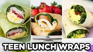 3 Easy Lunch Wraps for Teens | High School Lunch Ideas by MOMables