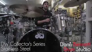 DW Collector's Series Stainless Steel Drum Set | Donn Bennett Drum Studio
