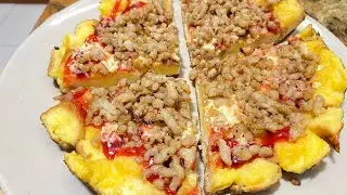 HOMEMADE PAN PIZZA ALA PUDDING🍕😋 #epicfail #pizzapan #pudding #easyrecipe