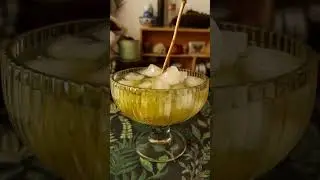 Виноград, лёд и холодный чай #десерт #рецепт #чай
