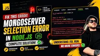 Mongodb and Nodejs connection error solution