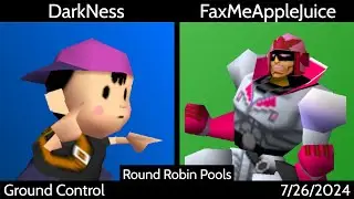 [SSB64] Ground Control (Singles) - DarkNess (Ness) vs. FaxMeAppleJuice (Falcon) RR Pools