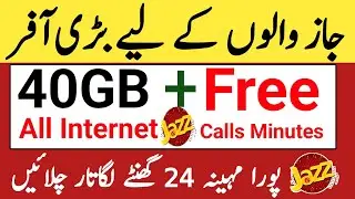Jazz 40GB Internet Package | jazz free Call's and SMS Package | jazz internet package |