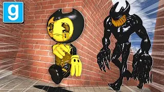BRAND NEW BENDY AND THE INK MACHINE DARK REVIVAL BEAST BENDY MAZE RUN in Garry's Mod Sandbox