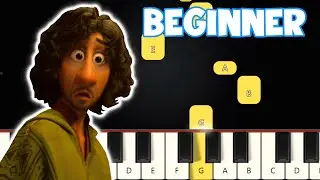 We Don't Talk About Bruno - Encanto | Beginner Piano Tutorial | Easy Piano