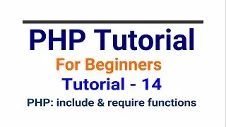 PHP tutorial in Hindi part - 14 - PHP include & require function | PHP errors