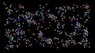 500-Body Problem Simulation with Collisions | Gravity | Physics Simulations
