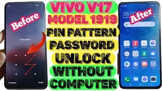 Vivo V17 pin pattern password unlock | vivo 1919 hard reset | without computer