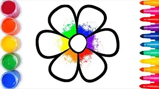 Bolalar uchun gul rasm chizish/Drawing flower for children/Рисование цветок для детей
