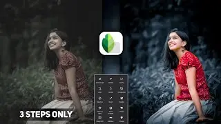 3 STEPS ONLY Black Brown Preset Editing In Snapseed | Lightroom Black Presets Download