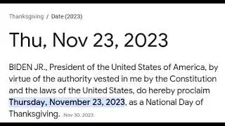 Thanksgiving 2023