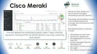 Cisco Meraki Managed Devices and their features & capabilities