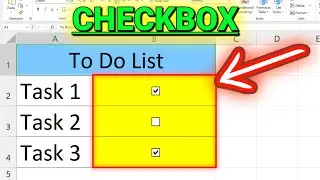 How to Add Checkbox in Excel